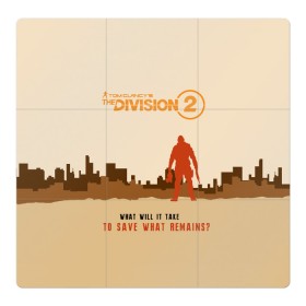 Магнитный плакат 3Х3 с принтом Tom Clancys The Division 2 в Санкт-Петербурге, Полимерный материал с магнитным слоем | 9 деталей размером 9*9 см | extremis malis | logo | new york | shd agent | the division 2 | the division logo | tom clancys the division