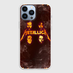 Чехол для iPhone 13 Pro Max с принтом Metallica | Fire Rock (Z) в Санкт-Петербурге,  |  | james alan hetfield | джеймс хетфилд | кирк хэмметт | ларс ульрих | металлика | музыка | роберт трухильо | трэш метал | хеви метал