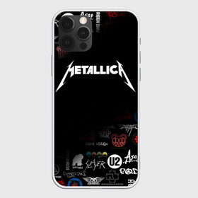 Чехол для iPhone 12 Pro с принтом Metallica | Металлика (Z) в Санкт-Петербурге, силикон | область печати: задняя сторона чехла, без боковых панелей | Тематика изображения на принте: james alan hetfield | джеймс хетфилд | кирк хэмметт | ларс ульрих | металлика | музыка | роберт трухильо | трэш метал | хеви метал