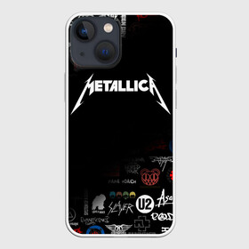 Чехол для iPhone 13 mini с принтом Metallica | Металлика (Z) в Санкт-Петербурге,  |  | james alan hetfield | джеймс хетфилд | кирк хэмметт | ларс ульрих | металлика | музыка | роберт трухильо | трэш метал | хеви метал