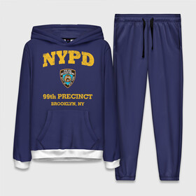 Женский костюм 3D (с толстовкой) с принтом Бруклин 9 9 департамент NYPD в Санкт-Петербурге,  |  | 99 | brooklyn 99 | police | бруклин | бруклин 9 9 | девять девять | департамент | джейк | джеффордс | значок | логотип | нью йорк | перальта | сериал | терри | чарльз бойл