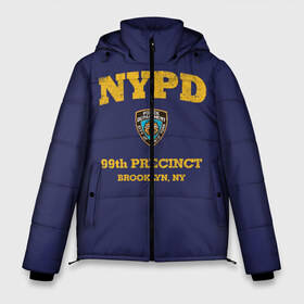 Мужская зимняя куртка 3D с принтом Бруклин 9-9 департамент NYPD в Санкт-Петербурге, верх — 100% полиэстер; подкладка — 100% полиэстер; утеплитель — 100% полиэстер | длина ниже бедра, свободный силуэт Оверсайз. Есть воротник-стойка, отстегивающийся капюшон и ветрозащитная планка. 

Боковые карманы с листочкой на кнопках и внутренний карман на молнии. | 99 | brooklyn 99 | police | бруклин | бруклин 9 9 | девять девять | департамент | джейк | джеффордс | значок | логотип | нью йорк | перальта | сериал | терри | чарльз бойл