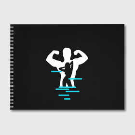 Альбом для рисования с принтом титан в Санкт-Петербурге, 100% бумага
 | матовая бумага, плотность 200 мг. | crossfit | sport | бодибилдинг | зал | мужчина | мускулы | мышцы | сила | спорт | фитнес