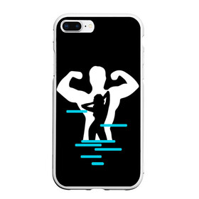 Чехол для iPhone 7Plus/8 Plus матовый с принтом титан в Санкт-Петербурге, Силикон | Область печати: задняя сторона чехла, без боковых панелей | crossfit | sport | бодибилдинг | зал | мужчина | мускулы | мышцы | сила | спорт | фитнес
