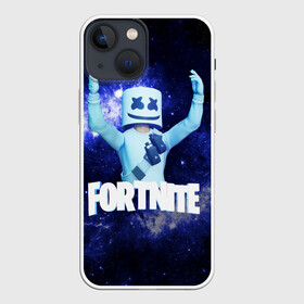 Чехол для iPhone 13 mini с принтом Marshmello в Санкт-Петербурге,  |  | fortnite | fortnite2 | marshmello | игра | космос | маршмеллоу | призрак | тень | фортнайт | черная дыра