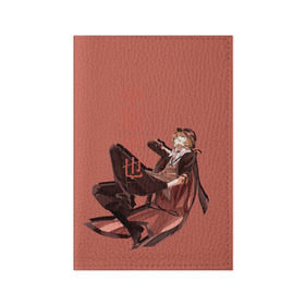 Обложка для паспорта матовая кожа с принтом Чуя Накахара в Санкт-Петербурге, натуральная матовая кожа | размер 19,3 х 13,7 см; прозрачные пластиковые крепления | Тематика изображения на принте: аниме | бродячие псы | чуя накахара