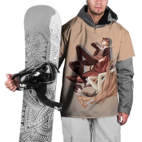 Накидка на куртку 3D с принтом Дазай и Чуя в Санкт-Петербурге, 100% полиэстер |  | Тематика изображения на принте: bungou stray dogs | аниме | великие из бродячих псов | дазай | чуя