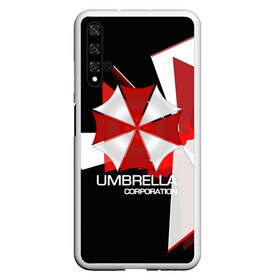 Чехол для Honor 20 с принтом UMBRELLA CORP в Санкт-Петербурге, Силикон | Область печати: задняя сторона чехла, без боковых панелей | biohazard | biohazard 7 | crocodile | fang | game | hand | monster | new umbrella | resident evil | resident evil 7 | umbrella | umbrella corp | umbrella corporation | zombie | обител