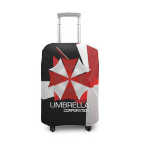 Чехол для чемодана 3D с принтом UMBRELLA CORP. в Санкт-Петербурге, 86% полиэфир, 14% спандекс | двустороннее нанесение принта, прорези для ручек и колес | biohazard | biohazard 7 | crocodile | fang | game | hand | monster | new umbrella | resident evil | resident evil 7 | umbrella | umbrella corp | umbrella corporation | zombie | обител