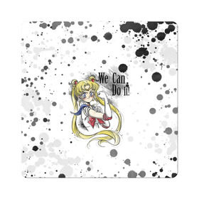 Магнит виниловый Квадрат с принтом Sailor Moon. We can do it! в Санкт-Петербурге, полимерный материал с магнитным слоем | размер 9*9 см, закругленные углы | Тематика изображения на принте: ami | girl | mizuno | moon | sailor | tsukino | usagi | ами | банни | волшебница | девушка | малышка | махо сёдзё | мидзуно | минако | мун | рэй | сейлор | усаги | хино | цукино | чибиуса