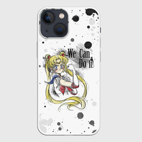 Чехол для iPhone 13 mini с принтом Sailor Moon. We can do it в Санкт-Петербурге,  |  | ami | girl | mizuno | moon | sailor | tsukino | usagi | ами | банни | волшебница | девушка | малышка | махо сёдзё | мидзуно | минако | мун | рэй | сейлор | усаги | хино | цукино | чибиуса