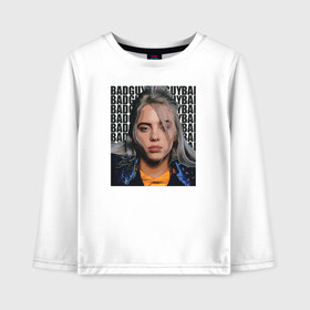 Детский лонгслив хлопок с принтом Billie Eilish (со спиной) в Санкт-Петербурге, 100% хлопок | круглый вырез горловины, полуприлегающий силуэт, длина до линии бедер | ailish | billi | billie eilish | bury a friend | copycat | crown | dont smile at me | lovely | music | my boy | party favor | pop | били | билли айлиш | музыка | певица | поп | эйлиш