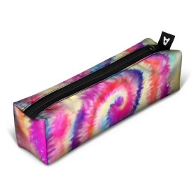 Пенал 3D с принтом Tie Dye vortex в Санкт-Петербурге, 100% полиэстер | плотная ткань, застежка на молнии | art | hype | maelstrom | swirl | tie dye | trend | vortex | акварель | акрил | арт | буйство | вихрь | дизайн | завихрение | краски | красок | тай дай | торнадо | тренд | трендовая | хайповая