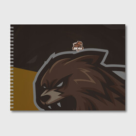 Альбом для рисования с принтом Форма Bear в Санкт-Петербурге, 100% бумага
 | матовая бумага, плотность 200 мг. | Тематика изображения на принте: designзверь | logo | mascot | баскетбол | герои | животное | звери | киберспорт | медведь | охота | свирепый | спортивная | стиль | талисман | фитнес | форма | футбол | хищник | яркие