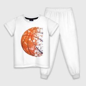Детская пижама хлопок с принтом BasketBall Style в Санкт-Петербурге, 100% хлопок |  брюки и футболка прямого кроя, без карманов, на брюках мягкая резинка на поясе и по низу штанин
 | Тематика изображения на принте: air | ball | balls | basket | basketball | bulls | game | hip hop | jordan | kobi | lakers | nba | oneill | play | rap | shakil | shaq | sport | баскет | баскетбол | джордан | зож | игра | играть | инста | нба | спорт | стиль | шакил