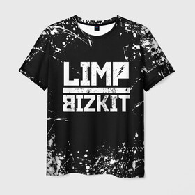 Мужская футболка 3D с принтом Limp Bizkit в Санкт-Петербурге, 100% полиэфир | прямой крой, круглый вырез горловины, длина до линии бедер | bizkit | limp | limp bizkit | music | rock | бизкиты | лимп бизкит | лимпы | липкие письки | музыка | рок