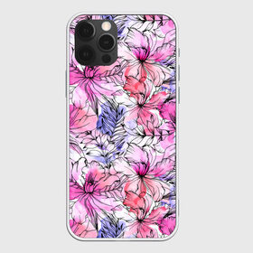 Чехол для iPhone 12 Pro Max с принтом Акварельные цветы в Санкт-Петербурге, Силикон |  | Тематика изображения на принте: 8 марта | flover | акварель | акварельные цветы | краски | цветы