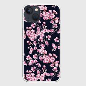 Чехол для iPhone 13 с принтом Сакура в Санкт-Петербурге,  |  | 8 марта | sakura | дерево в цветах | листья | сакура | цветы