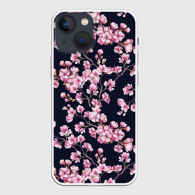 Чехол для iPhone 13 mini с принтом Сакура в Санкт-Петербурге,  |  | 8 марта | sakura | дерево в цветах | листья | сакура | цветы