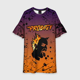 Детское платье 3D с принтом THE PRODIGY | ПРОДИДЖИ (Z) в Санкт-Петербурге, 100% полиэстер | прямой силуэт, чуть расширенный к низу. Круглая горловина, на рукавах — воланы | keith charles flint | prodigy | the prodigy | альтернативный дэнс | бигбит | брейкбит | кит флинт | лиам хоулетт | максим реалити | техно | электроник рок | электропанк