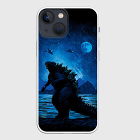 Чехол для iPhone 13 mini с принтом GODZILLA | ГОДЗИЛЛА в Санкт-Петербурге,  |  | Тематика изображения на принте: comic con | godzilla | gojira | logo | годзилла | знаки | иероглифы | лого | монстр | фильм | чудовище