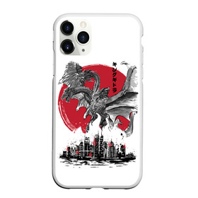 Чехол силиконовый для Apple iPhone 11 Pro матовый NEW с принтом GODZILLA в Санкт-Петербурге, Силикон |  | Тематика изображения на принте: comic con | godzilla | gojira | logo | годзилла | знаки | иероглифы | лого | монстр | фильм | чудовище