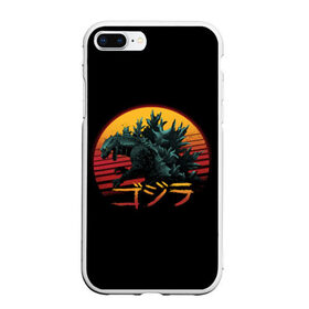 Чехол для iPhone 7Plus/8 Plus матовый с принтом GODZILLA в Санкт-Петербурге, Силикон | Область печати: задняя сторона чехла, без боковых панелей | Тематика изображения на принте: comic con | godzilla | gojira | logo | годзилла | знаки | иероглифы | лого | монстр | фильм | чудовище