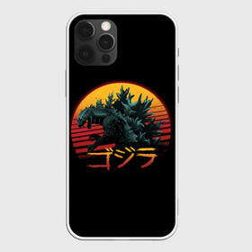 Чехол для iPhone 12 Pro с принтом GODZILLA в Санкт-Петербурге, силикон | область печати: задняя сторона чехла, без боковых панелей | comic con | godzilla | gojira | logo | годзилла | знаки | иероглифы | лого | монстр | фильм | чудовище