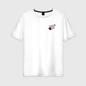 Женская футболка хлопок Oversize с принтом BT21 в Санкт-Петербурге, 100% хлопок | свободный крой, круглый ворот, спущенный рукав, длина до линии бедер
 | bt21 | bts | k pop | бт21 | бтс | бтс 2020 | группа бтс | к поп | кей поп | кейпоп