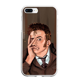 Чехол для iPhone 7Plus/8 Plus матовый с принтом 10TH DOCTOR WHO в Санкт-Петербурге, Силикон | Область печати: задняя сторона чехла, без боковых панелей | Тематика изображения на принте: david tennant | doctor who | jodie whittaker | matt smith | space | tardis | time | время | девид теннант | джоди уиттакер | доктор | доктор кто | космос | мэтт смит | тардис