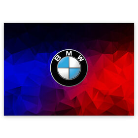 Поздравительная открытка с принтом BMW NEON в Санкт-Петербурге, 100% бумага | плотность бумаги 280 г/м2, матовая, на обратной стороне линовка и место для марки
 | bmw | bmw motorsport | bmw performance | carbon | m | motorsport | performance | sport | бмв | карбон | моторспорт | спорт