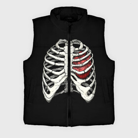 Мужской жилет утепленный 3D с принтом My Heart в Санкт-Петербурге,  |  | bone | bones | chest | heart | hearts | love | organ | organs | ribs | skeleton | x ray | грудная клетка | кости | кость | орган | органы | ребра | рентген | сердца | сердце | скелет