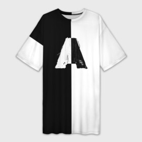 Платье-футболка 3D с принтом Armin van buuren balance в Санкт-Петербурге,  |  | balance armada a state of trance | надпись | символы | сообщение | текст | фраза