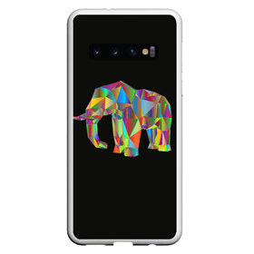 Чехол для Samsung Galaxy S10 с принтом Слон в Санкт-Петербурге, Силикон | Область печати: задняя сторона чехла, без боковых панелей | Тематика изображения на принте: elephant | индия | мозаика | слоник | хобот