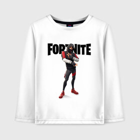 Детский лонгслив хлопок с принтом FORTNITE IKONIK в Санкт-Петербурге, 100% хлопок | круглый вырез горловины, полуприлегающий силуэт, длина до линии бедер | fortnite | fortnite 2 | fortnite x | ikonik | marshmello | ninja | ninja streamer | иконик | маршмелло | ниндзя | фортнайт | фортнайт 2 | фортнайт глава 2