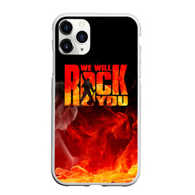 Чехол для iPhone 11 Pro Max матовый с принтом Queen - We Will Rock You в Санкт-Петербурге, Силикон |  | freddie mercury | paul | queen | quen | богемская рапсодия | брайан мэй | глэм | группа | джон дикон | квин | королева | куин | меркури | меркьюри | музыкант | мэркури | певец | песня | поп | роджер тейлор | рок