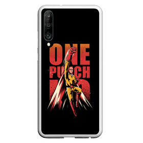 Чехол для Honor P30 с принтом ONE-PUNCH MAN в Санкт-Петербурге, Силикон | Область печати: задняя сторона чехла, без боковых панелей | one punch man | onepunchman | oppai | saitama | ван панч мен | ванпанчмен | макото миядзаки | сайтама | человек один удар