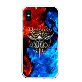 Чехол для iPhone XS Max матовый с принтом BALDUR`S GATE в Санкт-Петербурге, Силикон | Область печати: задняя сторона чехла, без боковых панелей | baldur s | baldur s gate | baldur s gate 3 | demons | knights | monsters | балдур | демоны | игры | монстры | рыцари