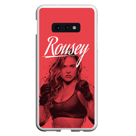 Чехол для Samsung S10E с принтом Ronda Rousey в Санкт-Петербурге, Силикон | Область печати: задняя сторона чехла, без боковых панелей | mma | ronda rousey | rowdy | ufc | мма | ронда роузи