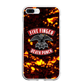 Чехол для iPhone 7Plus/8 Plus матовый с принтом Five Finger Death Punch в Санкт-Петербурге, Силикон | Область печати: задняя сторона чехла, без боковых панелей | 5fdp | death | ffdp | finger | five | five finger death punch | punch | грув метал