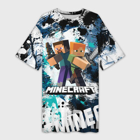 Платье-футболка 3D с принтом Minecraft   Майнкрафт в Санкт-Петербурге,  |  | creeper | earth | game | minecraft | minecraft earth | блоки | грифер | игры | квадраты | компьютерная игра | крипер | маинкрафт | майн | майнкравт | майнкрафт
