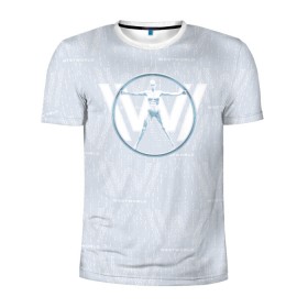 Мужская футболка 3D спортивная с принтом Westworld в Санкт-Петербурге, 100% полиэстер с улучшенными характеристиками | приталенный силуэт, круглая горловина, широкие плечи, сужается к линии бедра | vdosadir | westworld | джонатан нолан | западный мир | лиза джой | мир дикого запада