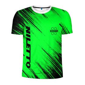 Мужская футболка 3D спортивная с принтом Niletto в Санкт-Петербурге, 100% полиэстер с улучшенными характеристиками | приталенный силуэт, круглая горловина, широкие плечи, сужается к линии бедра | logo | niletto | логотип | любимка niletto | нилето