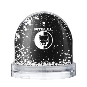 Снежный шар с принтом Pitbull в Санкт-Петербурге, Пластик | Изображение внутри шара печатается на глянцевой фотобумаге с двух сторон | 
