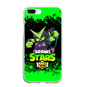 Чехол для iPhone 7Plus/8 Plus матовый с принтом BRAWL STARS VIRUS 8-BIT в Санкт-Петербурге, Силикон | Область печати: задняя сторона чехла, без боковых панелей | brawl stars | brawler | bull | colt | crow | evil gene | gene | leon | leon shark | mortis | mr.p | nani | shark | spike | stars | surge | werewolf | акула | берли | бравл старз | бравлер | волна | ворон | джин | динамайк | кольт | леон | ле