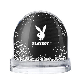 Игрушка Снежный шар с принтом PLAYBOY | ПЛЕЙБОЙ (Z) в Санкт-Петербурге, Пластик | Изображение внутри шара печатается на глянцевой фотобумаге с двух сторон | brand | brazzers | faketaxi | hub | mode | playboy | бразерс | бренд | мода | фейк такси