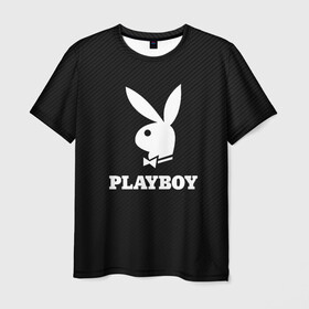 Мужская футболка 3D с принтом PLAYBOY | ПЛЕЙБОЙ (Z) в Санкт-Петербурге, 100% полиэфир | прямой крой, круглый вырез горловины, длина до линии бедер | brand | brazzers | faketaxi | hub | mode | playboy | бразерс | бренд | мода | фейк такси