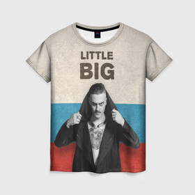 Женская футболка 3D с принтом Little Big в Санкт-Петербурге, 100% полиэфир ( синтетическое хлопкоподобное полотно) | прямой крой, круглый вырез горловины, длина до линии бедер | little big | евровидение