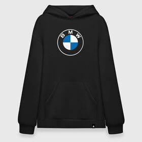 Худи SuperOversize хлопок с принтом BMW LOGO 2020 в Санкт-Петербурге, 70% хлопок, 30% полиэстер, мягкий начес внутри | карман-кенгуру, эластичная резинка на манжетах и по нижней кромке, двухслойный капюшон
 | bmw | bmw motorsport | bmw performance | carbon | m | motorsport | performance | sport | бмв | карбон | моторспорт | спорт