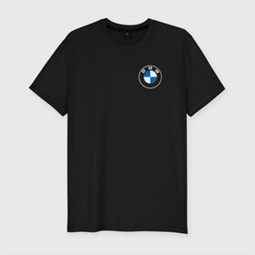 Мужская футболка хлопок Slim с принтом BMW LOGO 2020 в Санкт-Петербурге, 92% хлопок, 8% лайкра | приталенный силуэт, круглый вырез ворота, длина до линии бедра, короткий рукав | bmw | bmw motorsport | bmw performance | carbon | m | motorsport | performance | sport | бмв | карбон | моторспорт | спорт